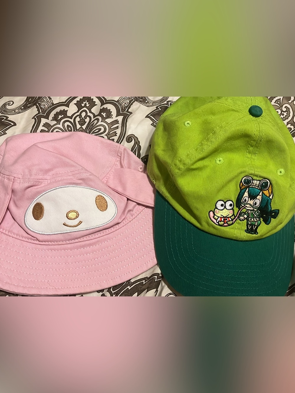 Sanrio Hats - My Melody and Keroppi - NWOT